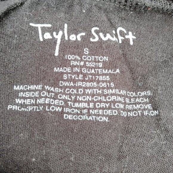Taylor Swift Cut Off t-shirt Women's Size Small Official Merch - Picture 2 of 3